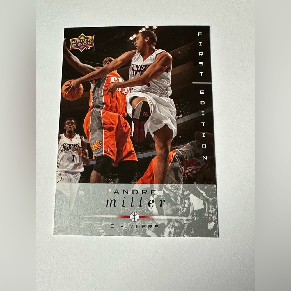 Upper Deck Andre Miller Trading Card - White & Orange